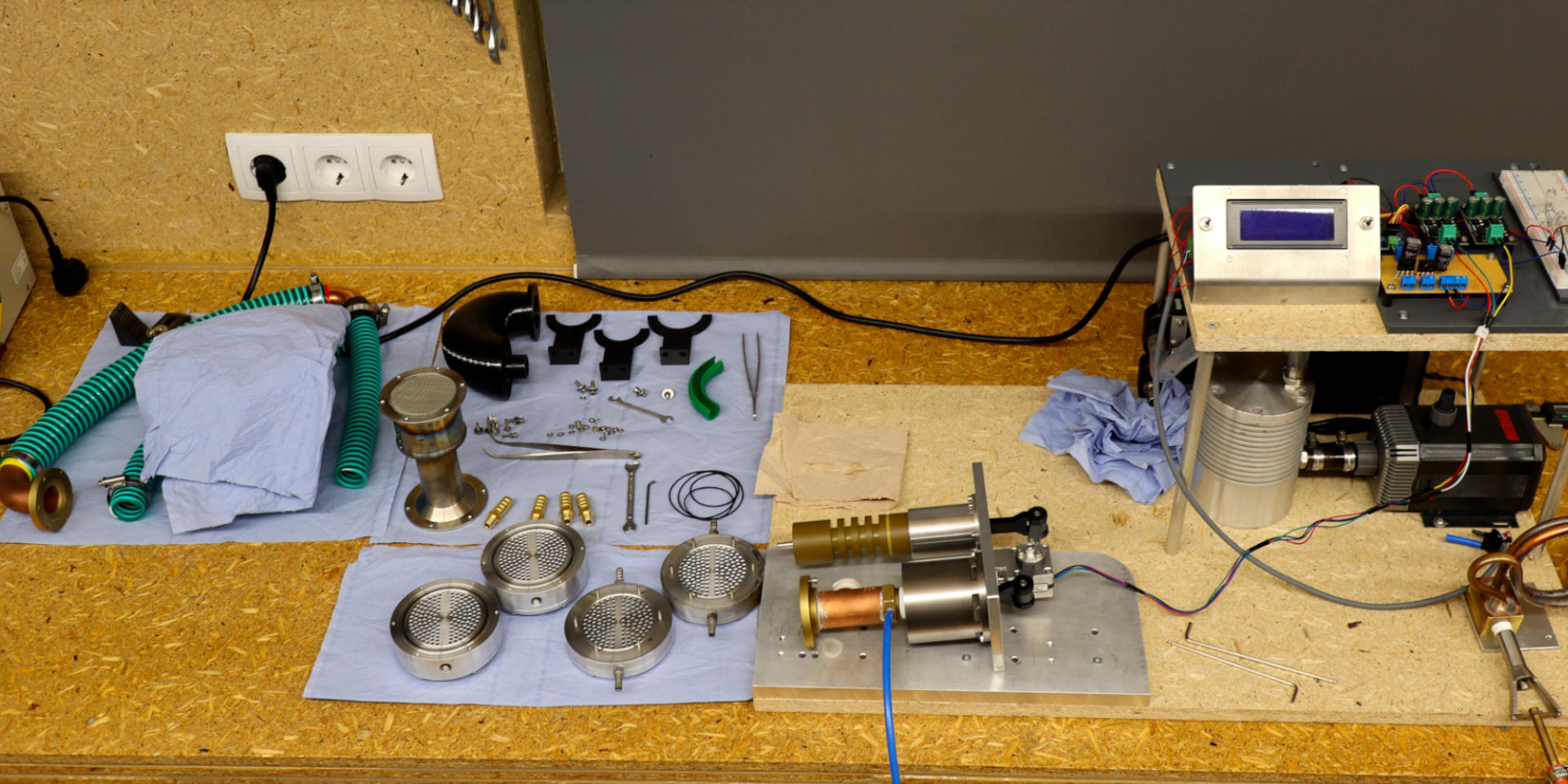 Dismantled thermoacoustic engine for development 